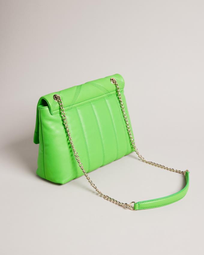 Sac Crossbody Ted Baker Puffer Quilted Leather Vert Femme | MPT-81546097